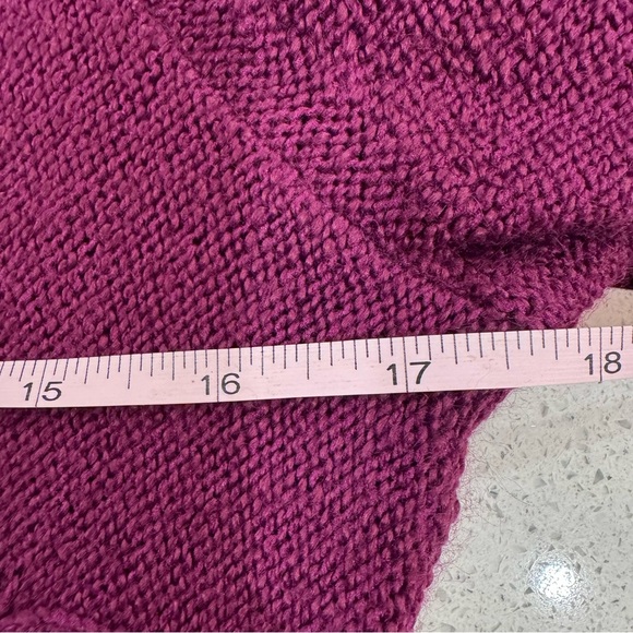 Cleo plum purple Knit Sweater size small quarter length sleeves. - Picture 4 of 4